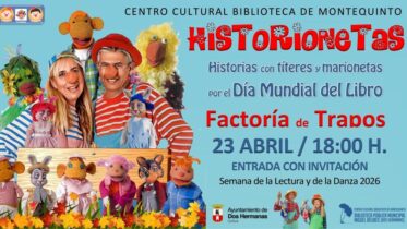 20260423 - Animación y títeres por el Día Mundial del Libro: «Historionetas» - Factoría de Trapos