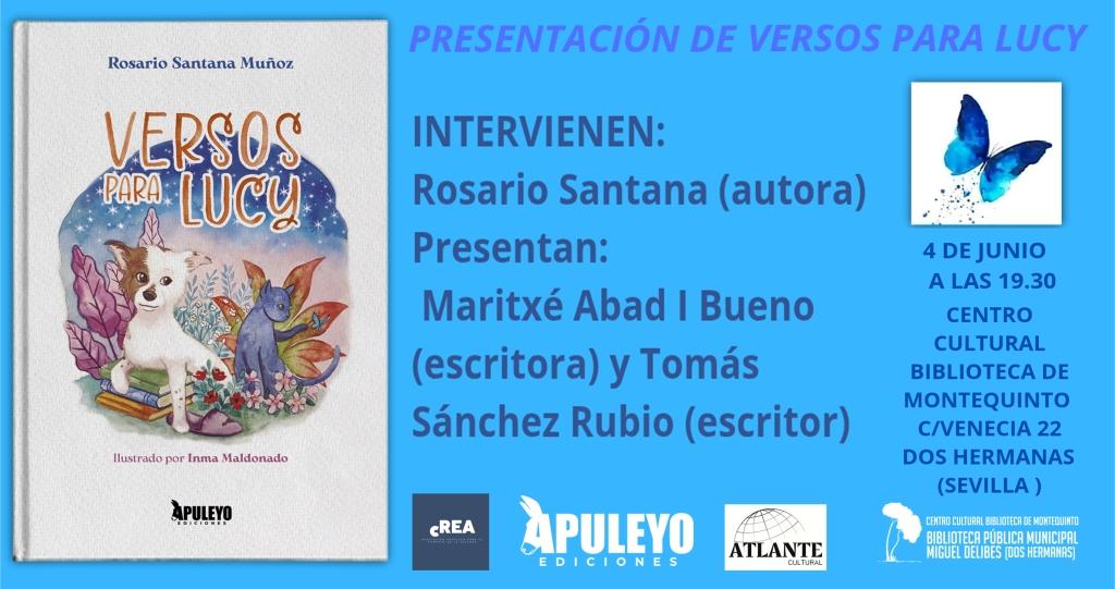 20260604 - Presentación y firma del libro «Versos para Lucy» – Rosario Santana Muñoz