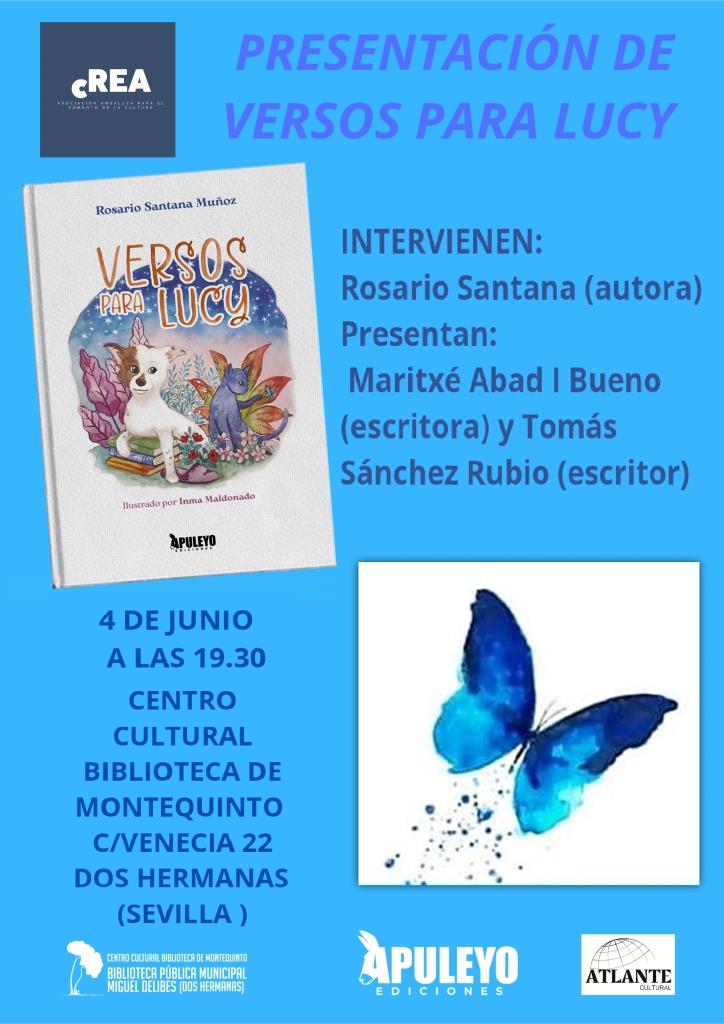 20260604 - Presentación y firma del libro «Versos para Lucy» – Rosario Santana Muñoz
