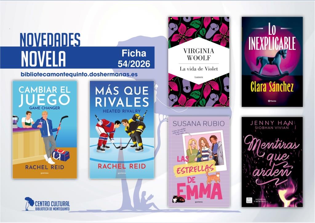 Biblioteca de Montequinto: novedades literarias (Novela - Ficha 54/2026)
