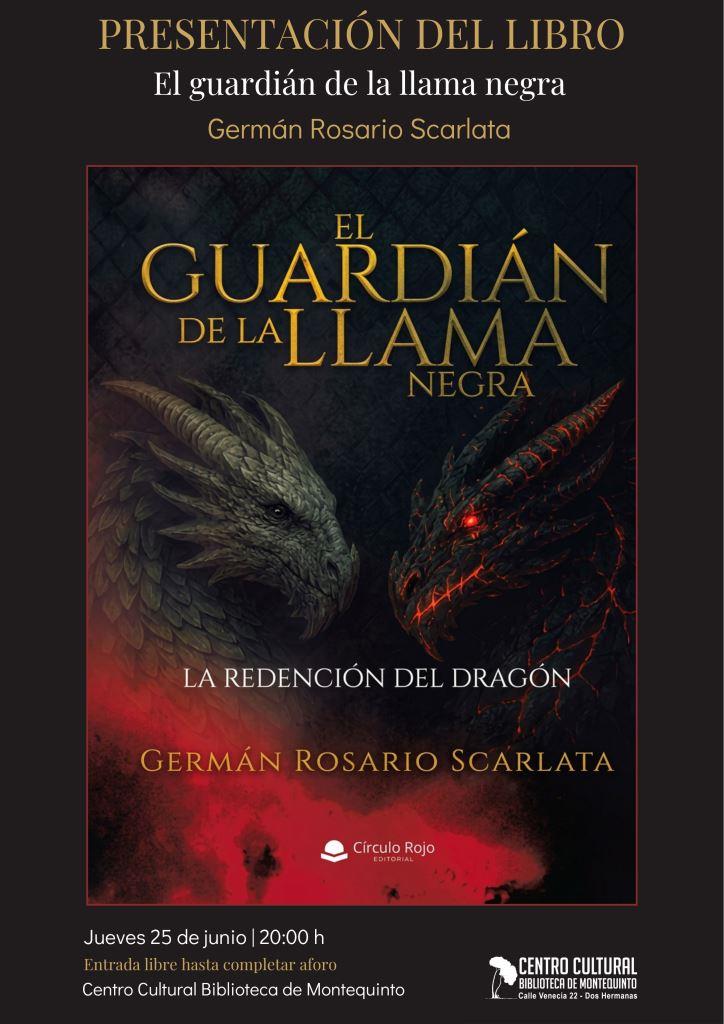 20260625 - Presentación y firma del libro «El guardián de la llama negra» – Germán Rosario Scarlata