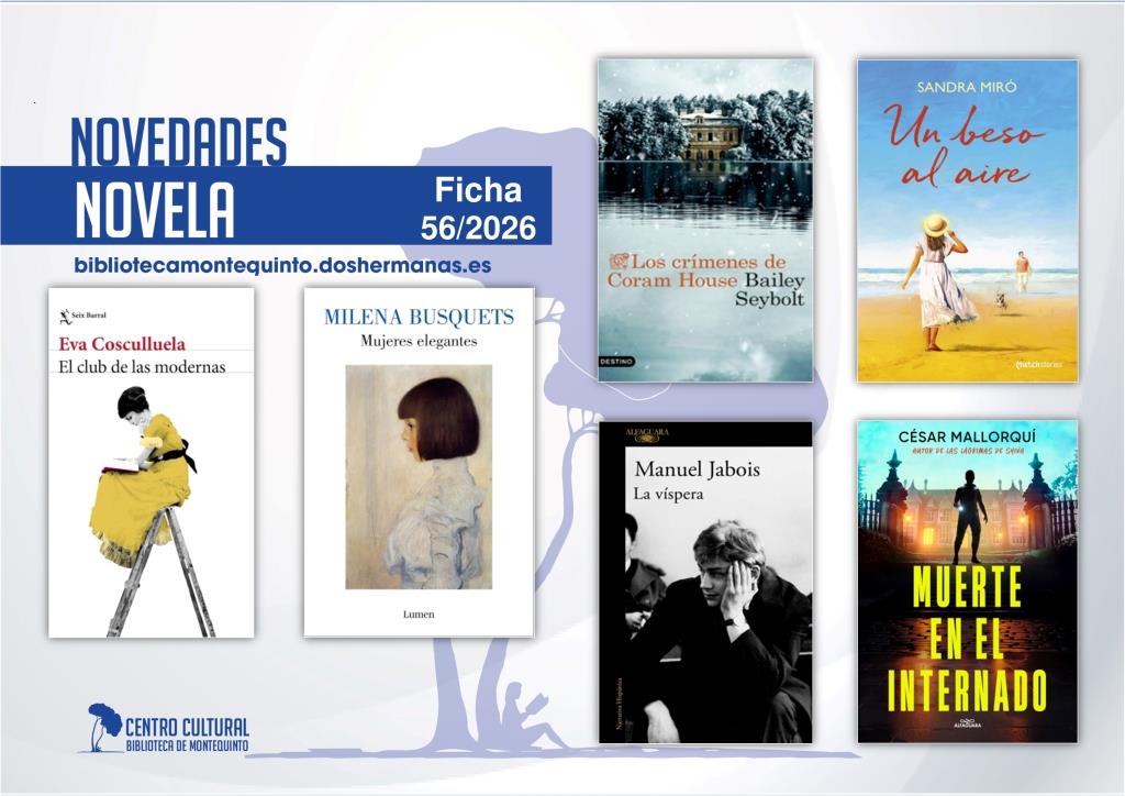 Biblioteca de Montequinto: novedades literarias (Novela - Ficha 56/2026)