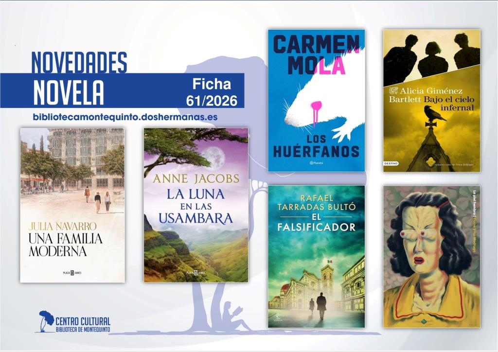 Biblioteca de Montequinto: novedades literarias (Novela - Ficha 61/2026)